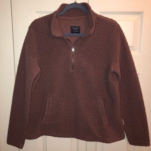Abercrombie & Fitch mauve Sherpa large hal…